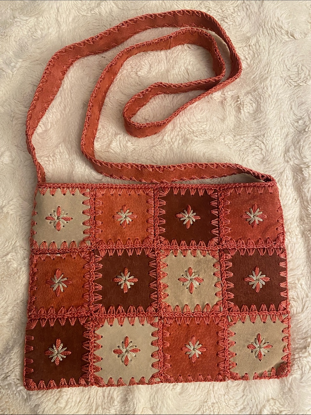 Nine West Patchwork Suede Crossbody
